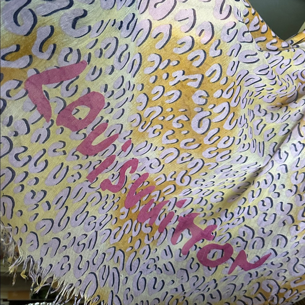 Vintage Louis Vuitton x  Stephen Sprouse Graffiti Scarf • Made in France • EUC